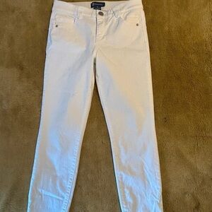 Democracy Women's Cream Straight Leg Jeans